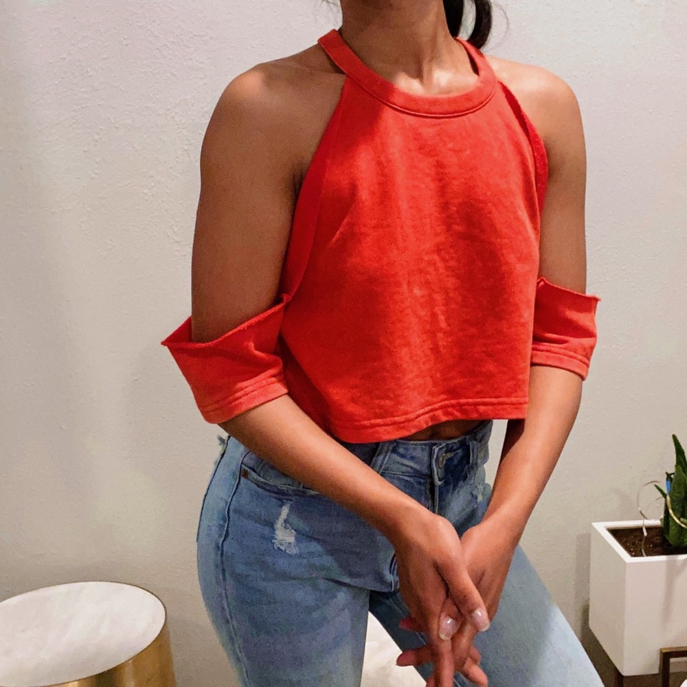 Cute Off Shoulder Crop Top